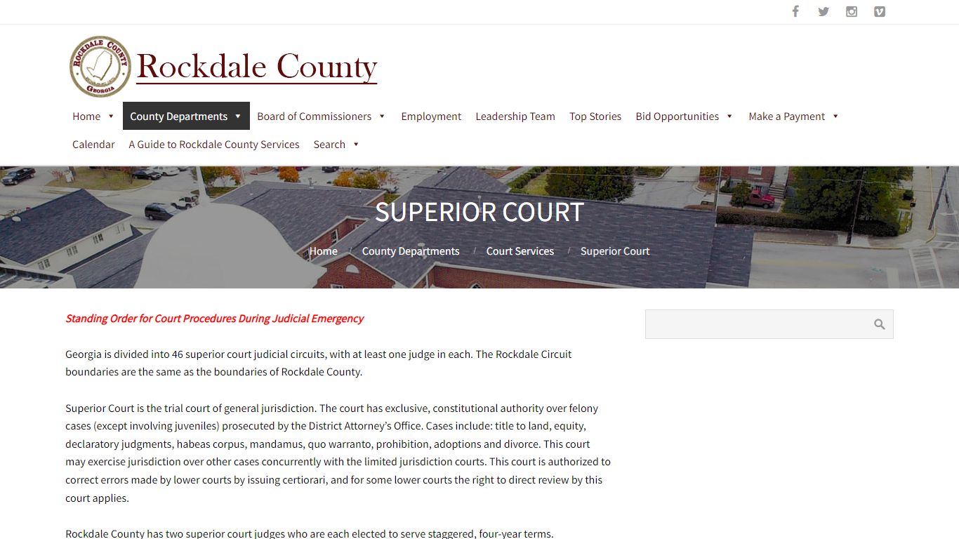 Superior Court – Welcome to Rockdale County, Georgia!