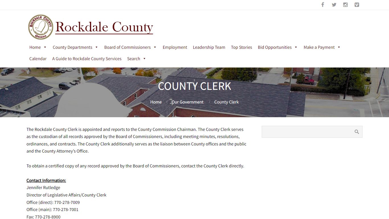 County Clerk – Welcome to Rockdale County, Georgia!